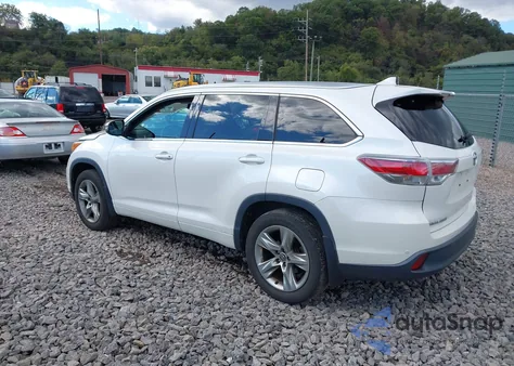 2016 Toyota Highlander Limited V6 z USA, uszkodzony, nr VIN 5TDDKRFH6GS301828